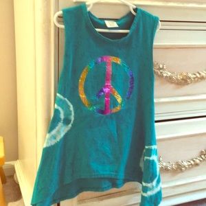 Kash Ten 2 pc tie dye turquoise set sz 6